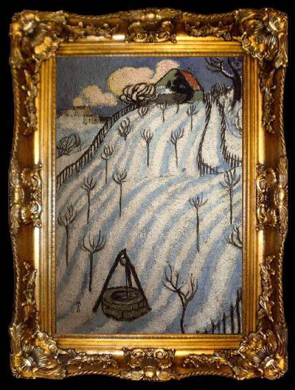 framed  Maurice Denis Furrows under the Snow, ta009-2